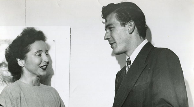 George Leite and Anaïs Nin at daliel's in 1946